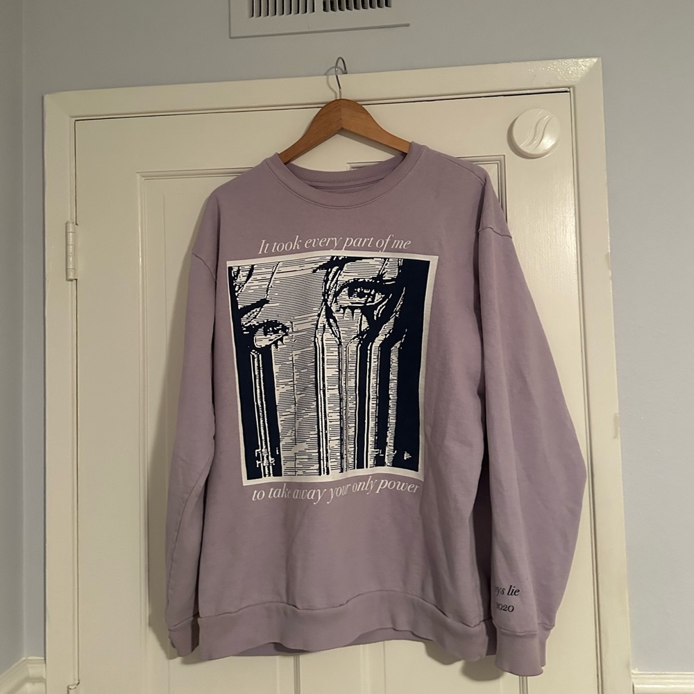 BOYS LIE Purple Crew Neck (One Size Fits All)